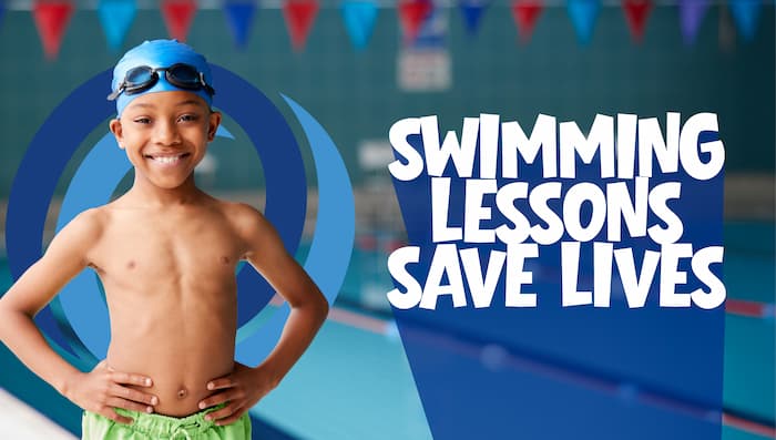 Child swimming lessons